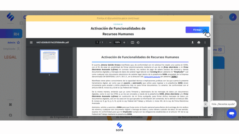 Sora Plataforma De Expediente Laboral Digital